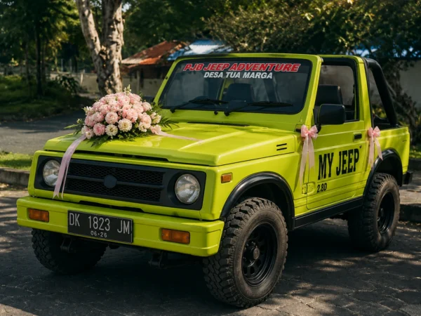 Classic Jeep Wedding Package jeep tour in Marga, Bali